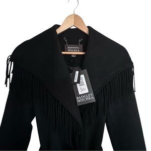 Badgley Mischka Black Fringe Jacket